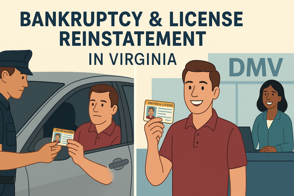 License reinstatement in Virginia after bankruptcy discharge of accident judgment is possible. Drivers who have had their licenses suspended due to unpaid accident judgments may have options.