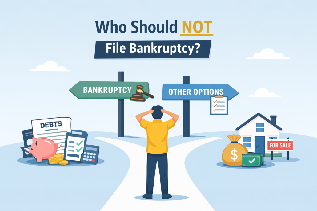Who should not file bankruptcy and when filing may be a mistake